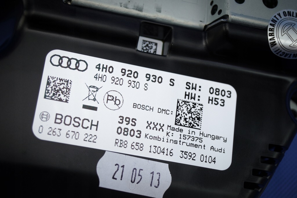 фото №12, Лічильник приладова панель прилади audi a8 4h lift 4h0920930s
