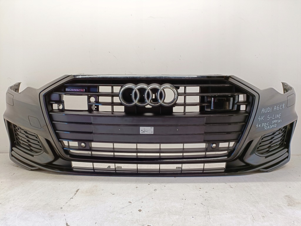 фото №1, Audi a6 c8 s-line бампер перед передній 4k0 решітка радіатора ґрати
