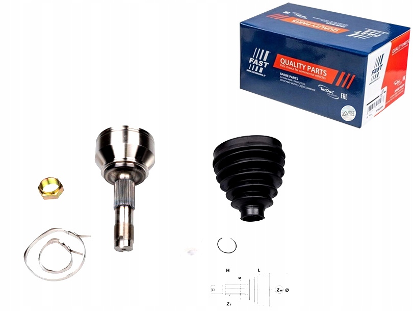 Купити Шрус  піввісь fiat ducato 06 зовнішній 15 fast