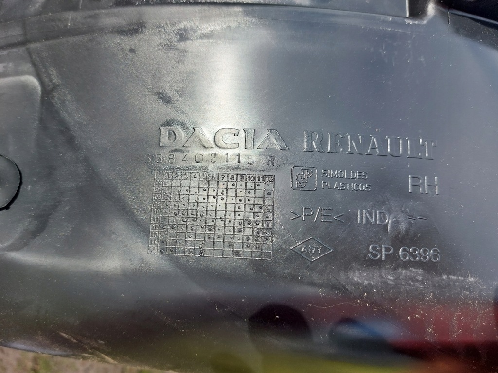фото №5, Подкрылок передние dacia logan i nowe оригинал правое