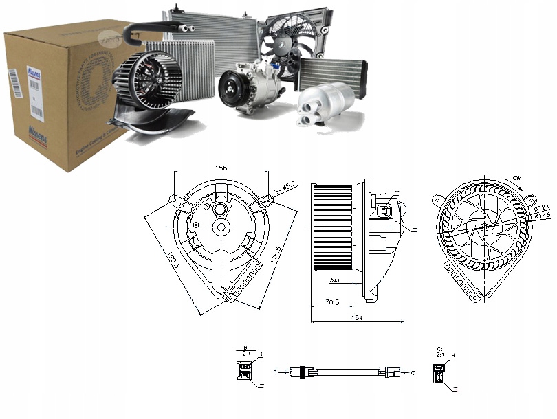 Купити Вентилятор повітродувка nissens 3841 1284n 12839n ms86