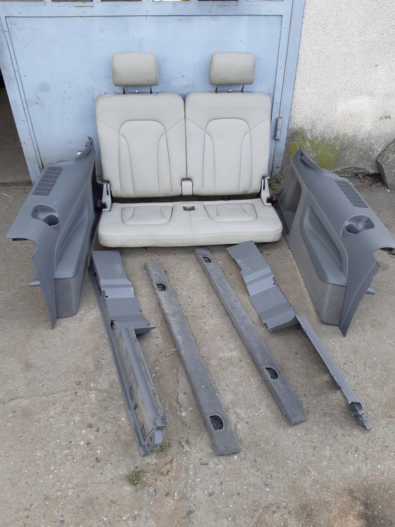 фото №10, Audi q7 4l сиденья iii 3 ряд обшивки кожа комплект