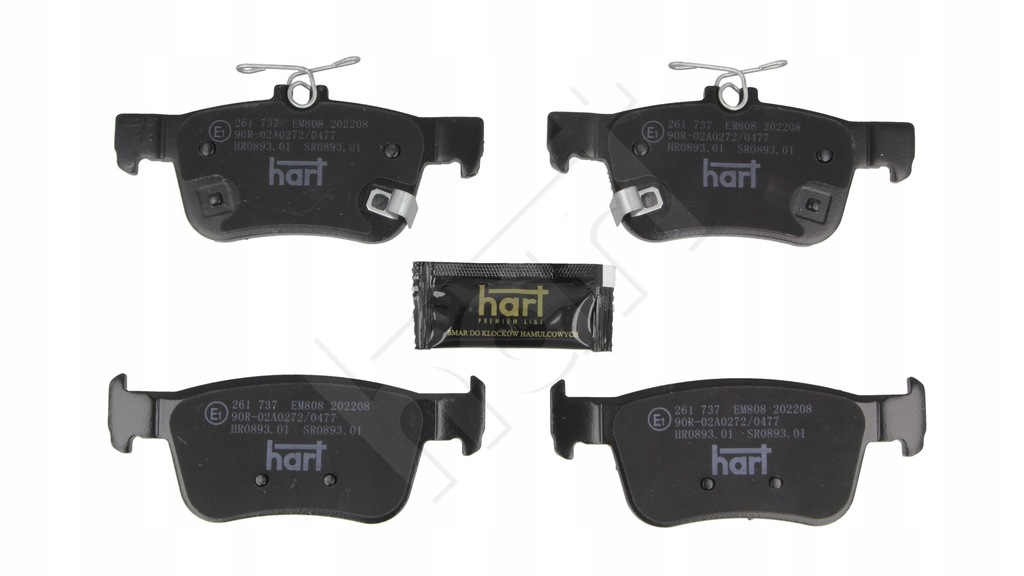 фото №1, Hart 261 737 набор тормозных колодок тормозных, тормоза дисковые