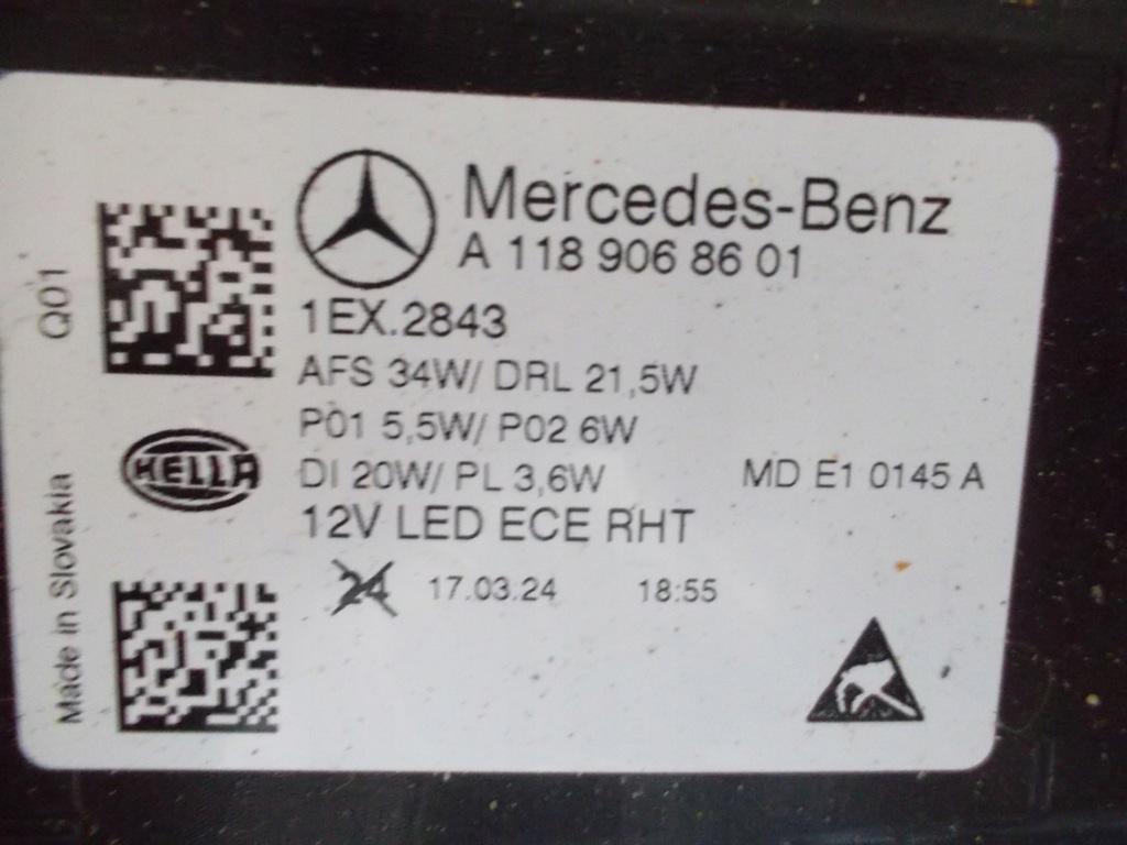 фото №15, Mercedes cla lift 118 w118 performance лампи фари nowe повний