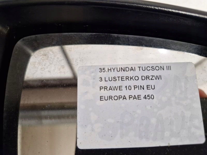 фото №8, Hyundai tucson 3 iii зеркало дверь правое 10 pin pae eu