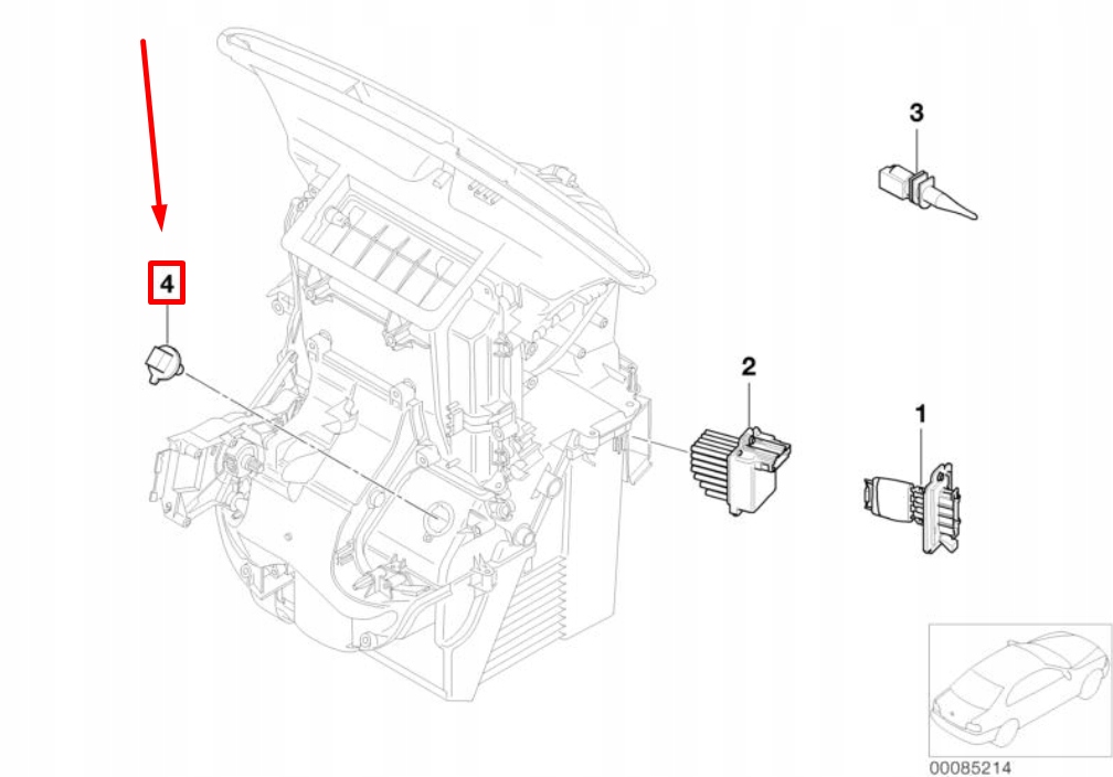 Mini cooper r50 r53 датчик температуры отопления 64111499144 оригинальный с Разборки