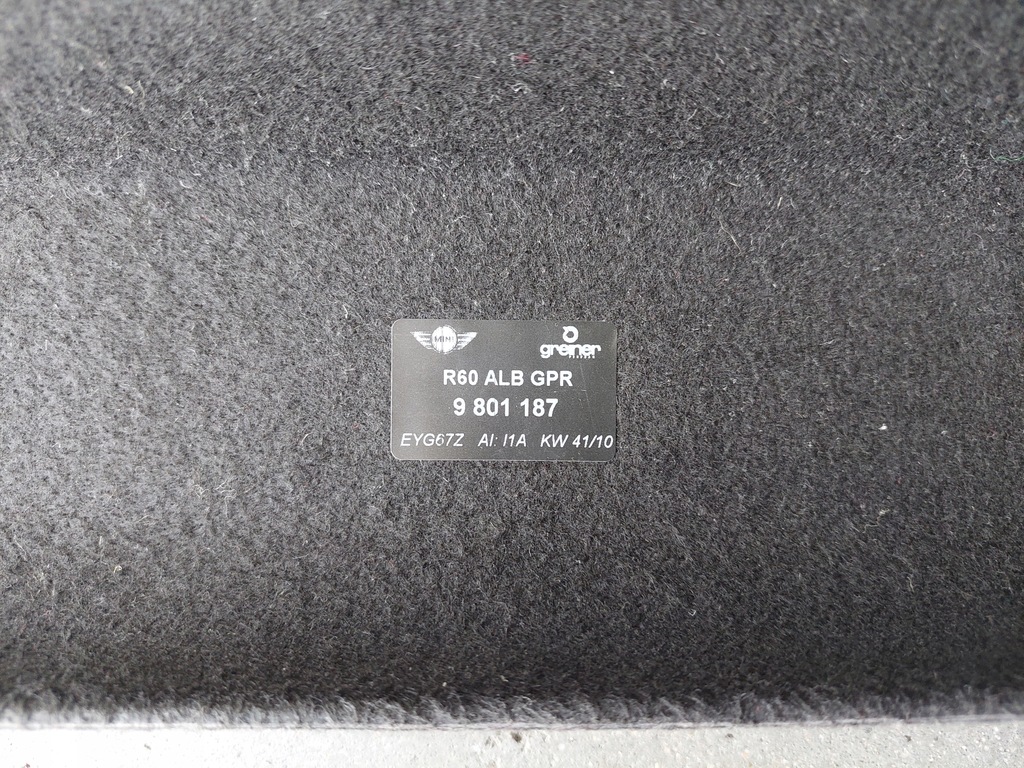 фото №3, Полка багажника 9801187 mini countryman r60