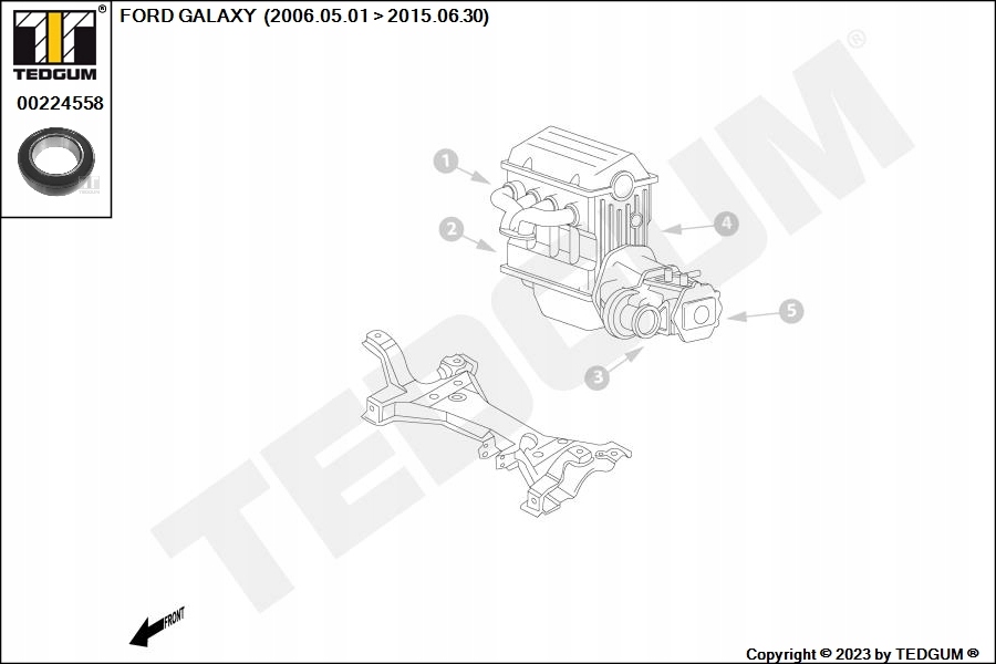 фото №9, Tedgum 00224558 подшипник промежуточный, wał приводной