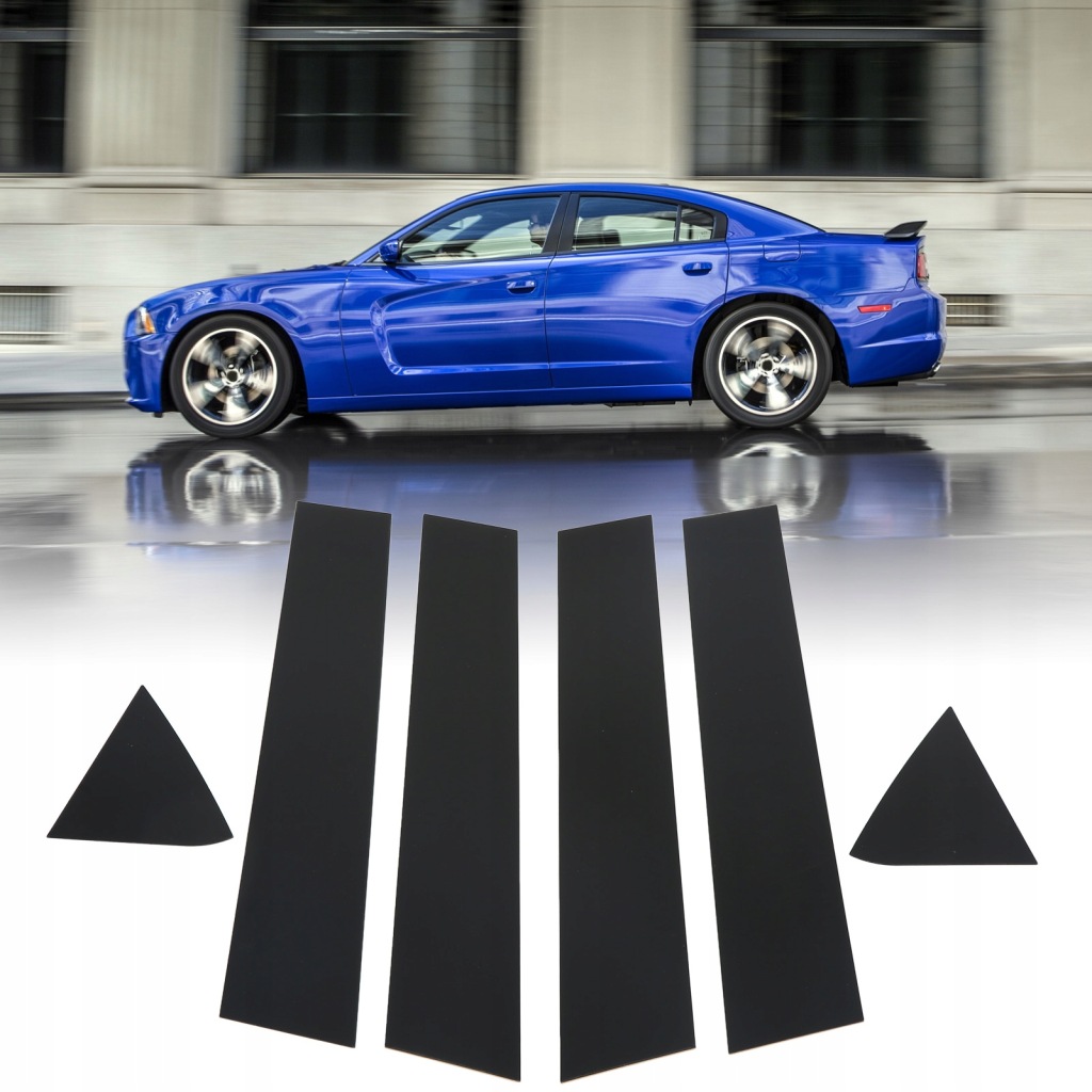 фото №10, Наклейки folie na стійки блок двигуна do dodge charger