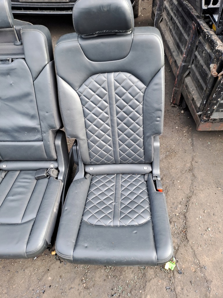 фото №5, Audi q7 4m 16r s-line сиденья заднее сиденье обшивки кожа подогрев 7 легковые