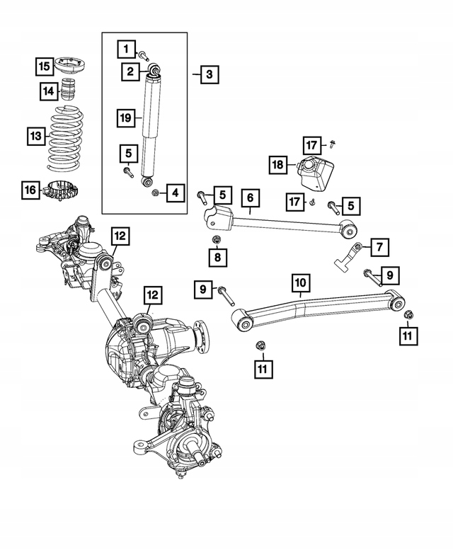 Рычаг правый / левый нижний mopar jeep wrangler jl 2018 в Украине