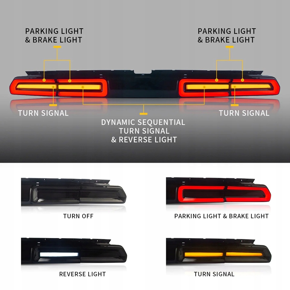 фото №9, Лампы задняя ne накладка kpl full led lift look europa dodge challenger 2008-14
