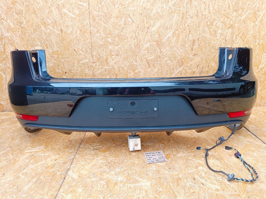 фото №8, Porsche macan kompletny бампер задня з 4xpdc чорний металік c9x 2015r