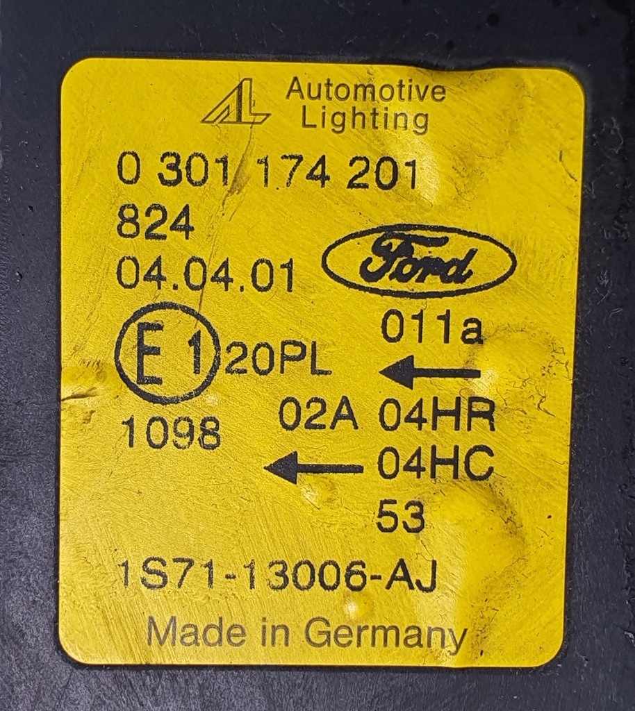 фото №8, Лампа ліва перед ford mondeo mk3 1s71-13006-aj eu