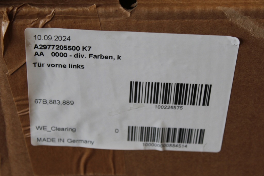 фото №11, Двері передні ліва перед mercedes eqs 297 v297 оригінальний номер a2977205500