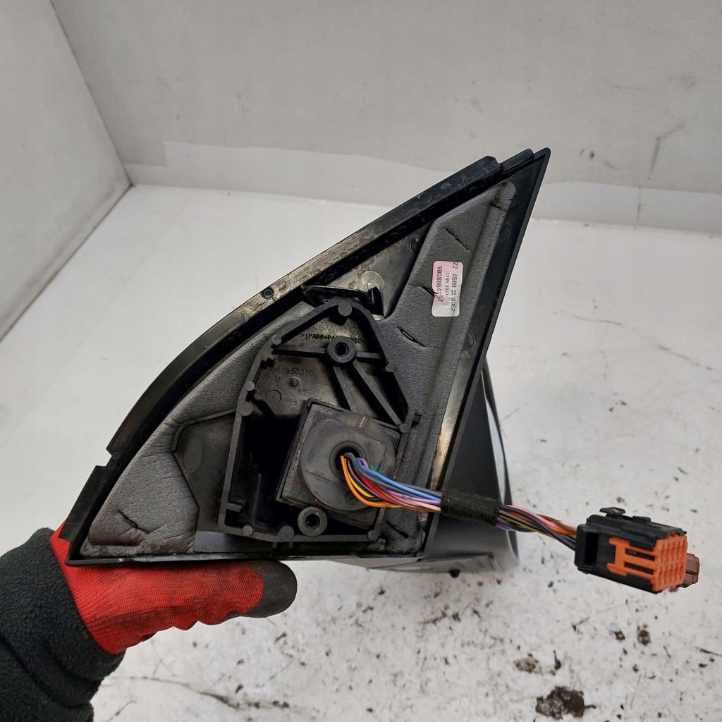 Peugeot 308 ii 2 gt t9 зеркало правое чёрные 4pin + 11pin 15pin Цена