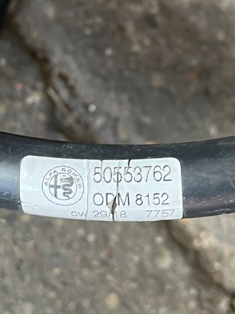 фото №3, 19 alfa romeo stelvio giulia wąż шланг омывателя 50553762
