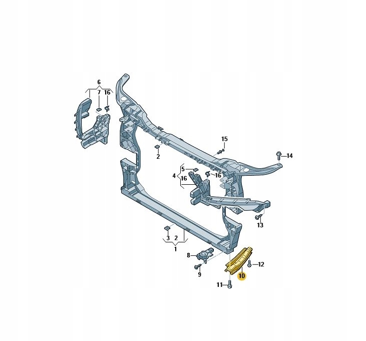 фото №1, Підпора перед бампер ліва dół audi q5 оригінал od aso