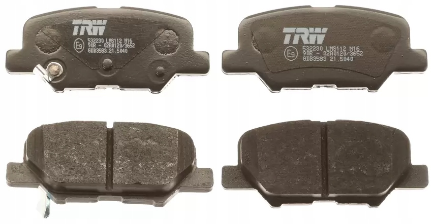 фото №1, Trw gdb3583 тормозные колодки тормозные