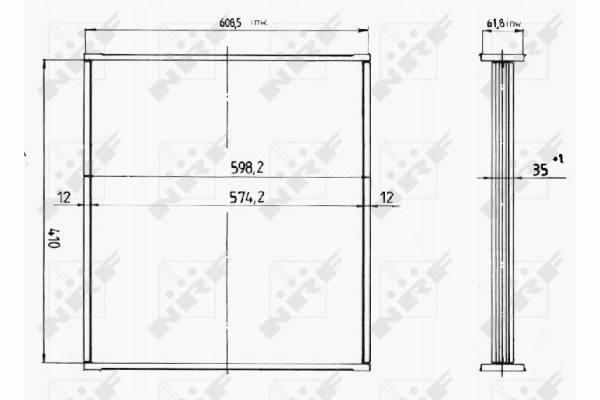 Nrf інтеркулер renault clio 1.5d 11-2012 3037 Зі Шроту