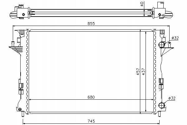 фото №2, Nissens радіатор wody renault espace iv 2.2 dci