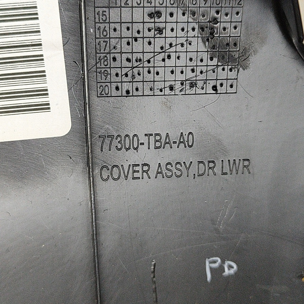 фото №6, Honda civic x 2021 element панелі приладової панелі / dół