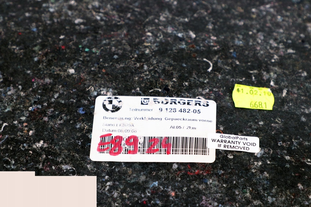 фото №11, Bmw z4 e89 convertible панель обшивка підлога багажника 9128482