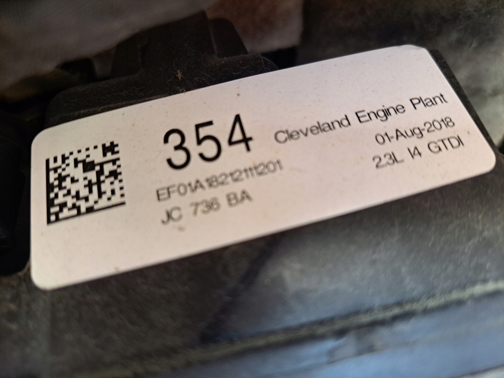 Ford mustang 2018 r 2.3 ecobost двигун jc-736-ba Оригінал