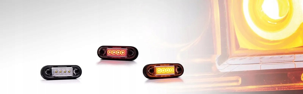 фото №9, Лампа габаритная led czerwona fristom ft073 na труба