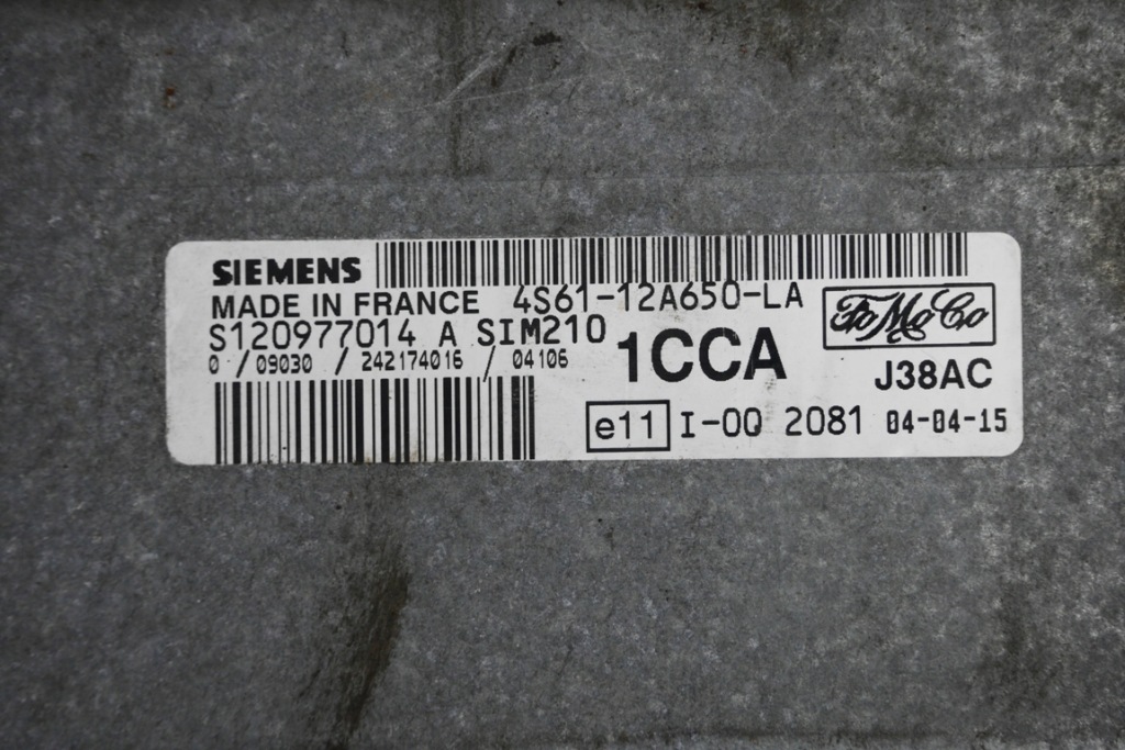 фото №4, Бортовой компьютер двигателя ford fusion 02-05 1.6 b