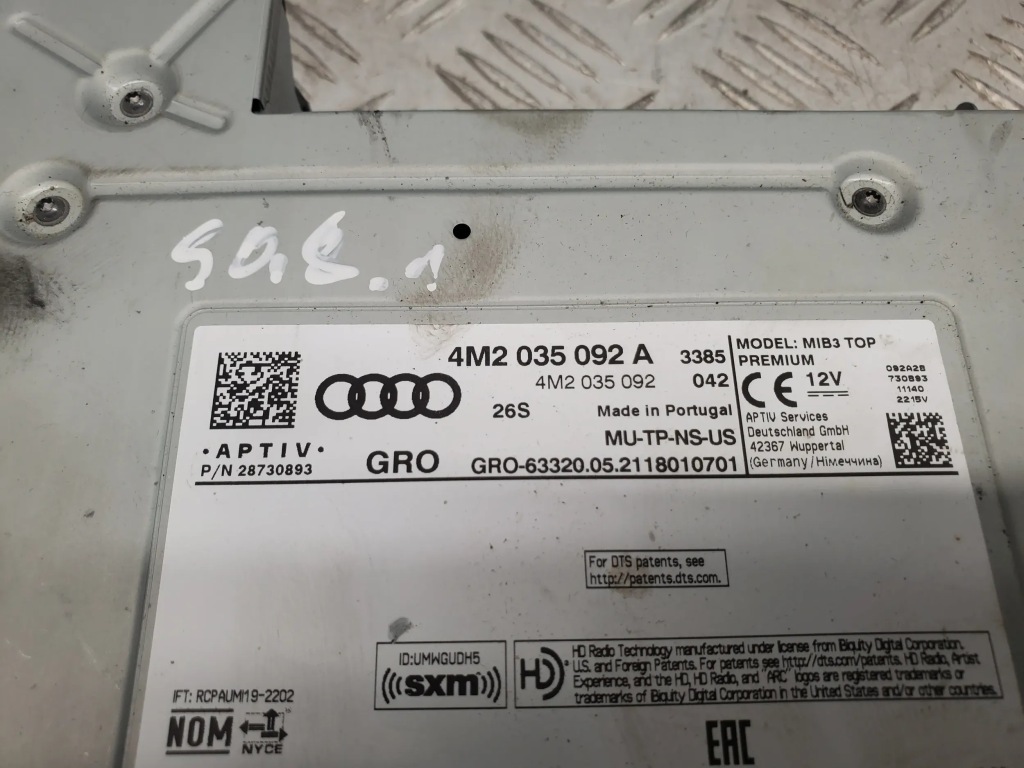 фото №2, Audi q8 4m2035092a автомобільна магнітола