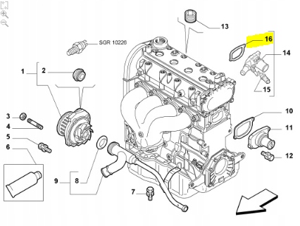 фото №7, Прокладка термостата fiat idea оригінальний номер 71740679