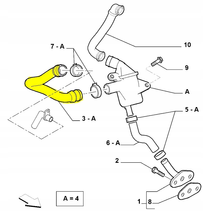 фото №2, Шланг сепаратора вентиляция картера alfa romeo mito 1.3 jtd