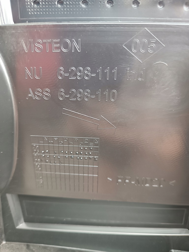 фото №7, Панель приладів консоль панель приладів citroen jumpy ii expert ii scudo ii