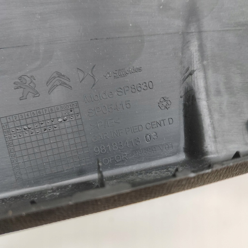 фото №6, Citroen ds7 crossback 2021 права сторона захист верхній стійка / b