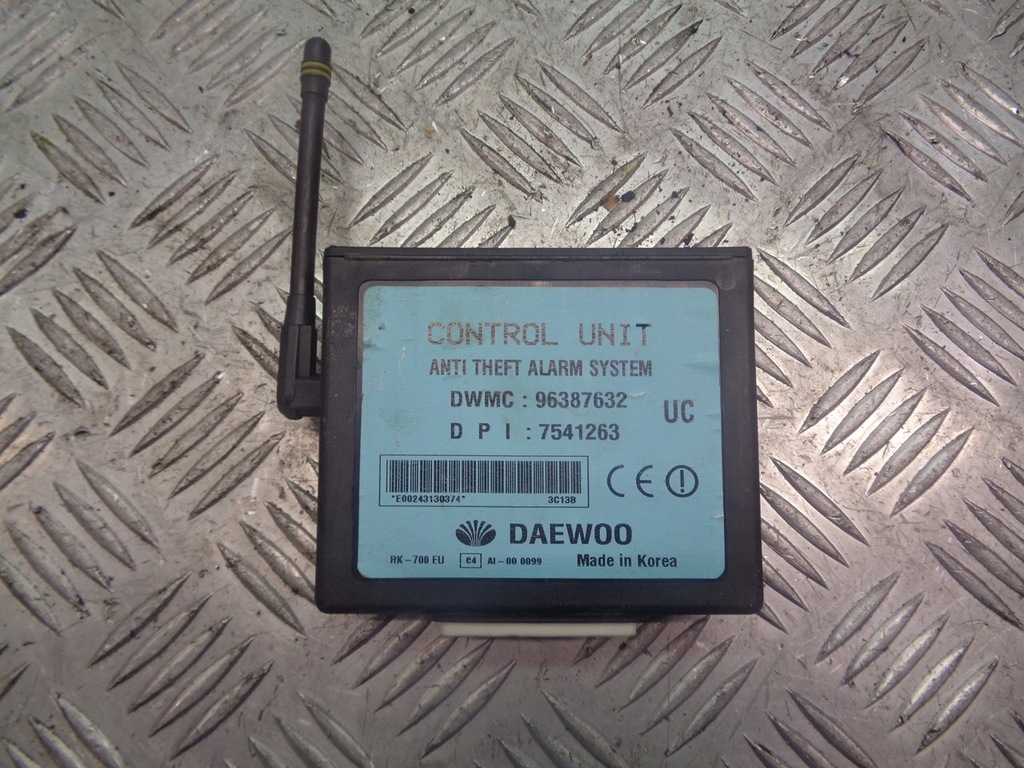 фото №1, Блок управления модуль сигнализация chevrolet rezzo 96387632