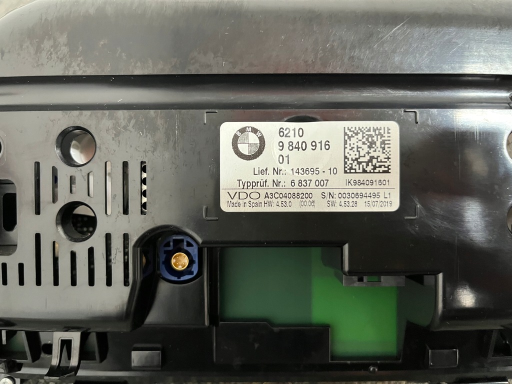 фото №14, Bmw x1 f48 lci lift 2.0 d 2019r механічна коробка передач лічильник приладова панель прилади оригінал europa