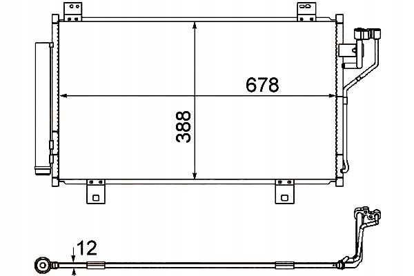 фото №1, Hella конденсатор кондиционера mazda 6 kombi 2.0 gj