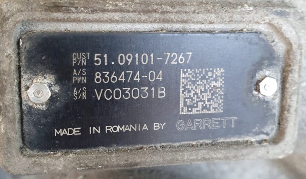 Турбонагнетатель турбина man tgx tgs euro 6 51091017267 83647404 Оригинал