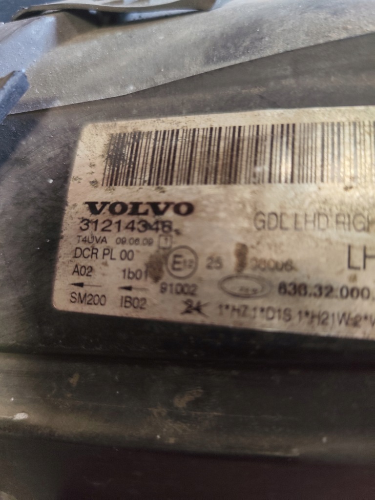 фото №8, Фара правий volvo v70 xc70 2007-2016 nr oryg 31214348