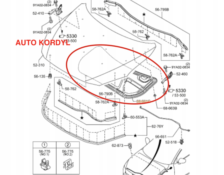 фото №1, Nowe шумоизоляция капот mazda 2 2014-