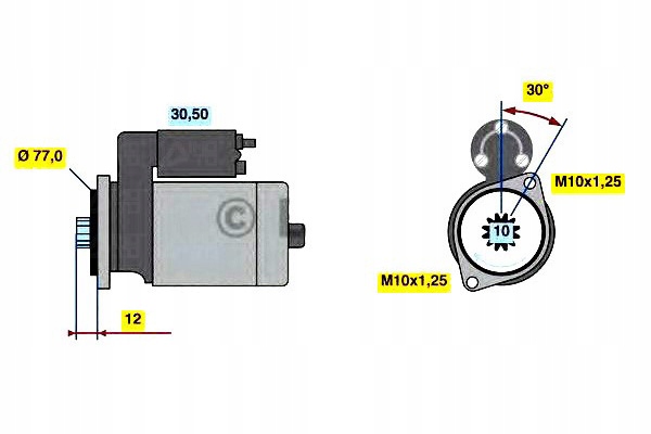 Купить Стартер 12v 2 2kw mitsubishi canter fe5 fe6