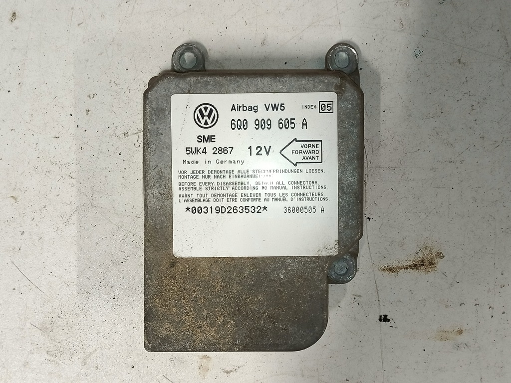 фото №1, Модуль блок управления подушка безопасности vw 6q0909605a