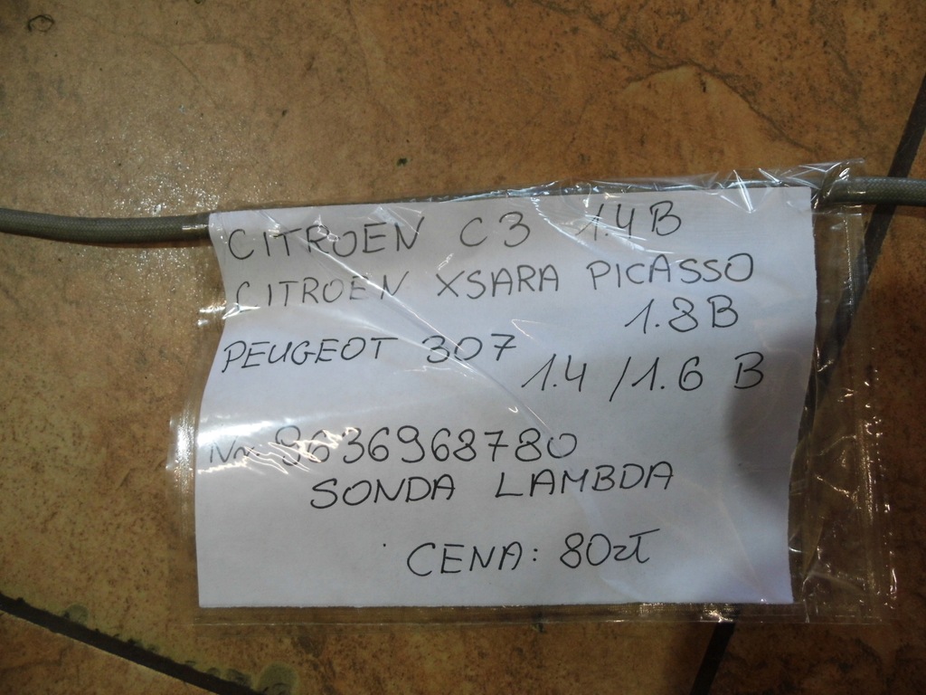 фото №5, Citroen c3 xsara picasso peugeot 307 1.4b 1.8b датчик лямбда-зонд 9636968780