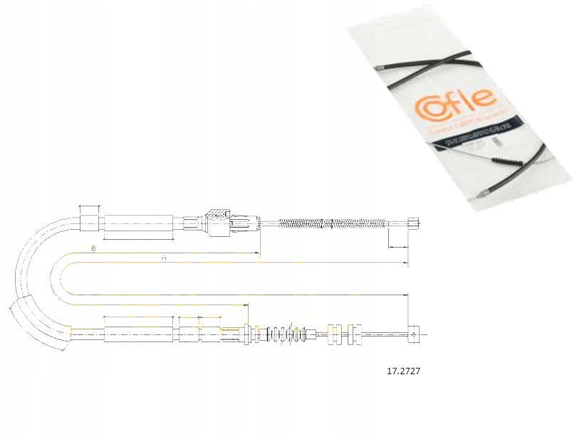 фото №1, Cofle 17.2727 cięgło, гальмо стояночний