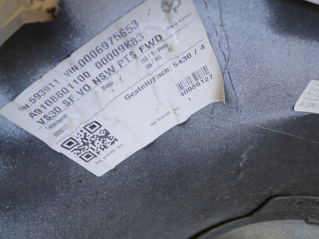 фото №15, Mercedes бампер передний датчики pts противотуманные фары sprinter w907 907 w910 910