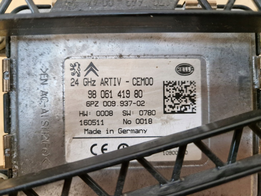 Peugeot citroen радар acc 9806141980 Оригінал