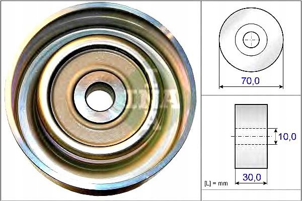 фото №1, Ina ролик направляющая ремень fiat fullback mitsubish