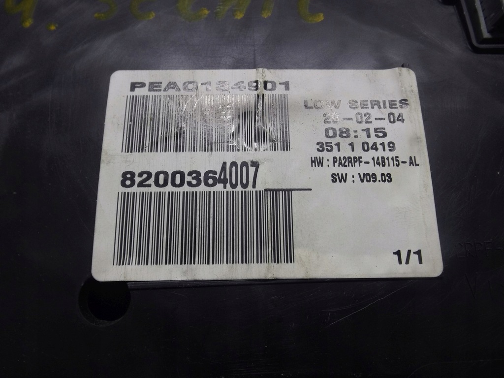 фото №3, Лічильник спідометр renault megane ii 8200364007