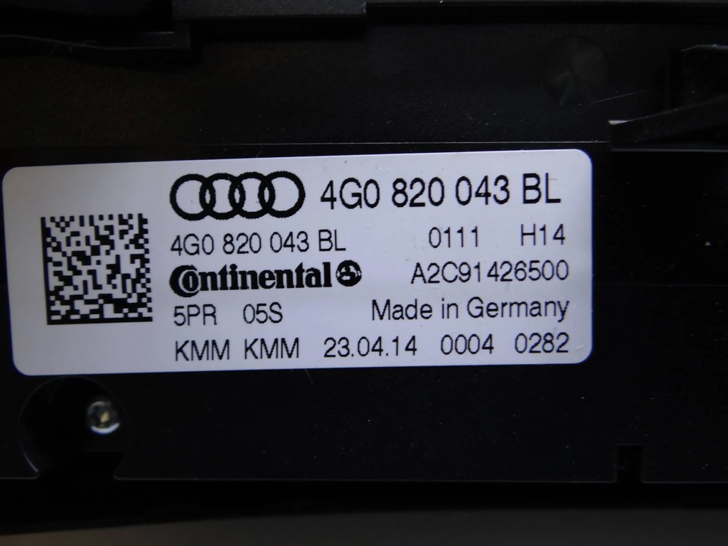 фото №6, Панель кондиционера 4g0820043bl audi a6